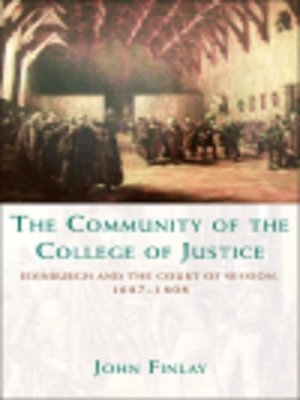 cover image of The Community of the College of Justice